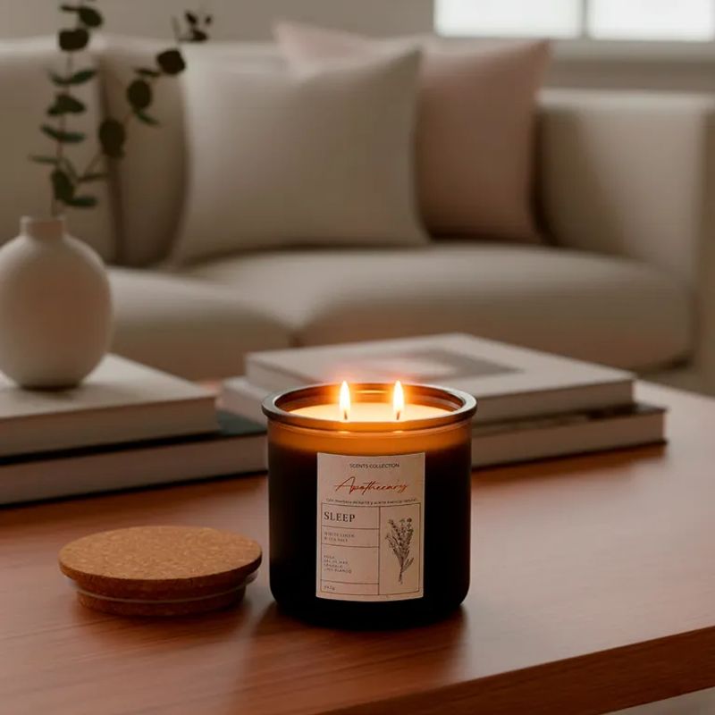 BASEMENT HOME - Vela Aromática Sleep Lino Fresco y Brisa Marina 