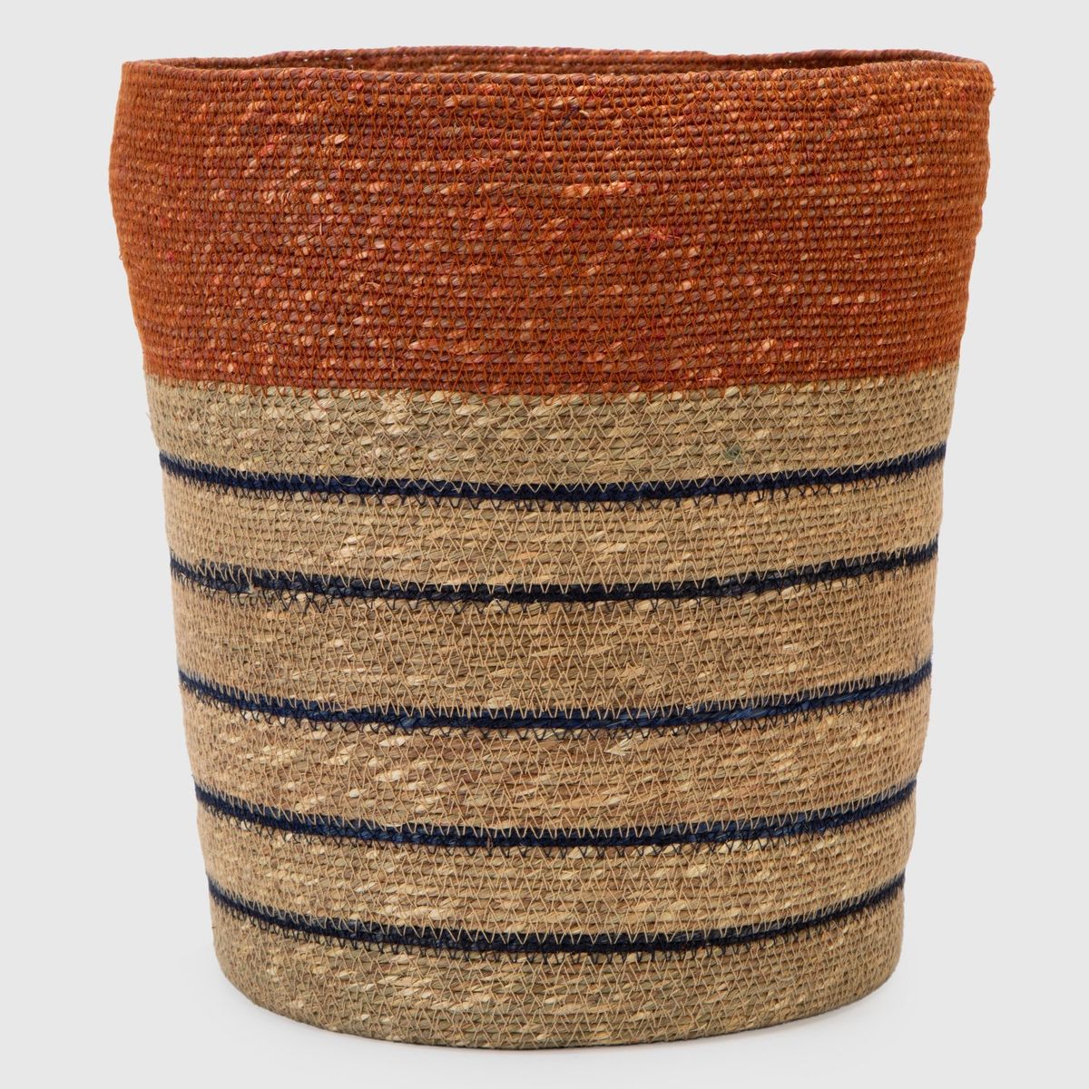 BASEMENT HOME - Canasto Rayas Amarillas 32x35cm