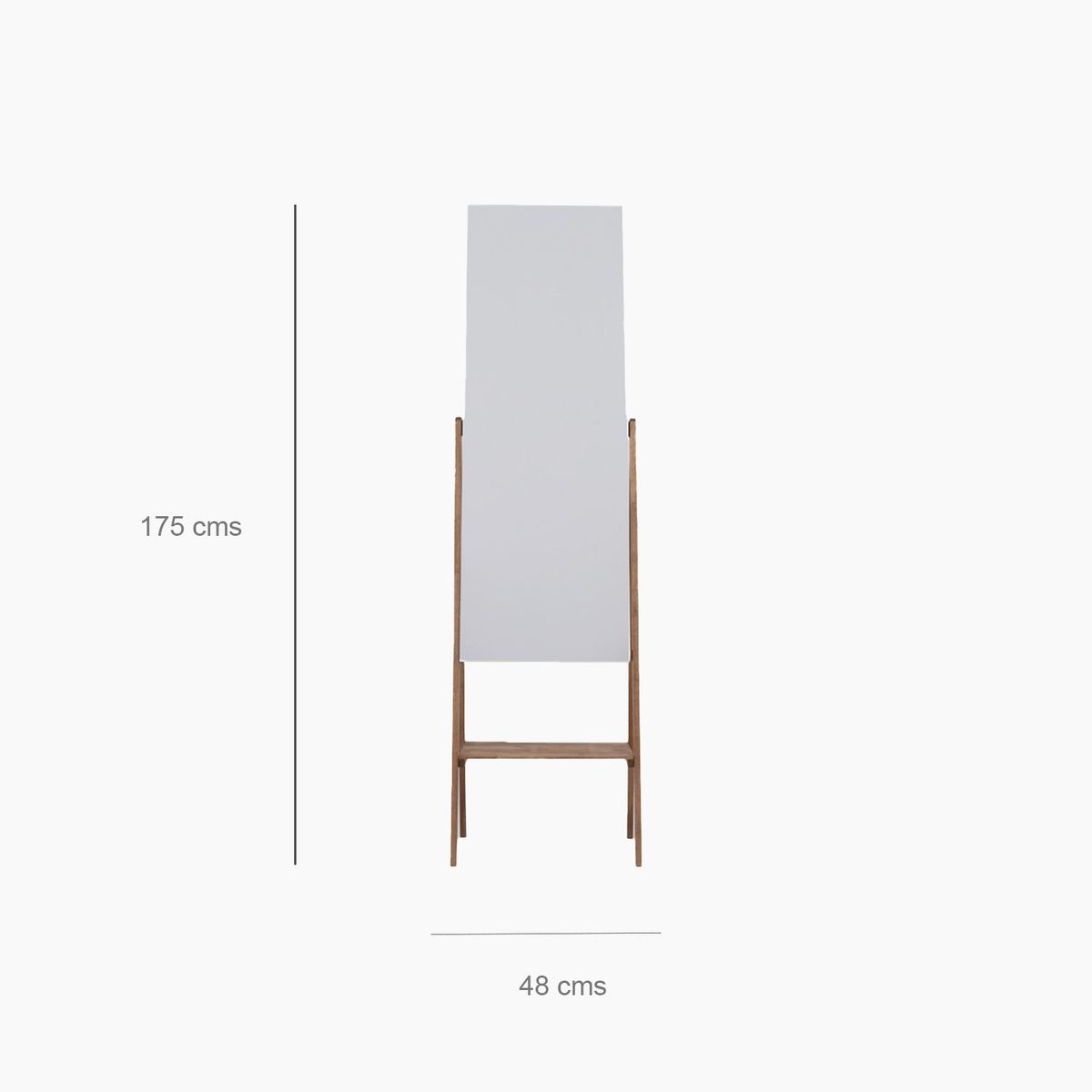 BASEMENT HOME - Espejo Lienzo Cuerpo Completo Madera 48x175cm