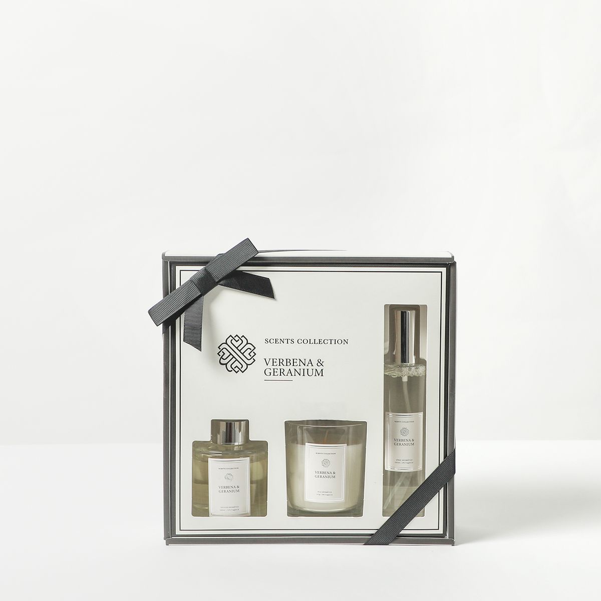 BASEMENT HOME - Set Aromático Bergamota: Vela Aromática  132ml + Difusor 80ml + Ambientador Spray 80ml