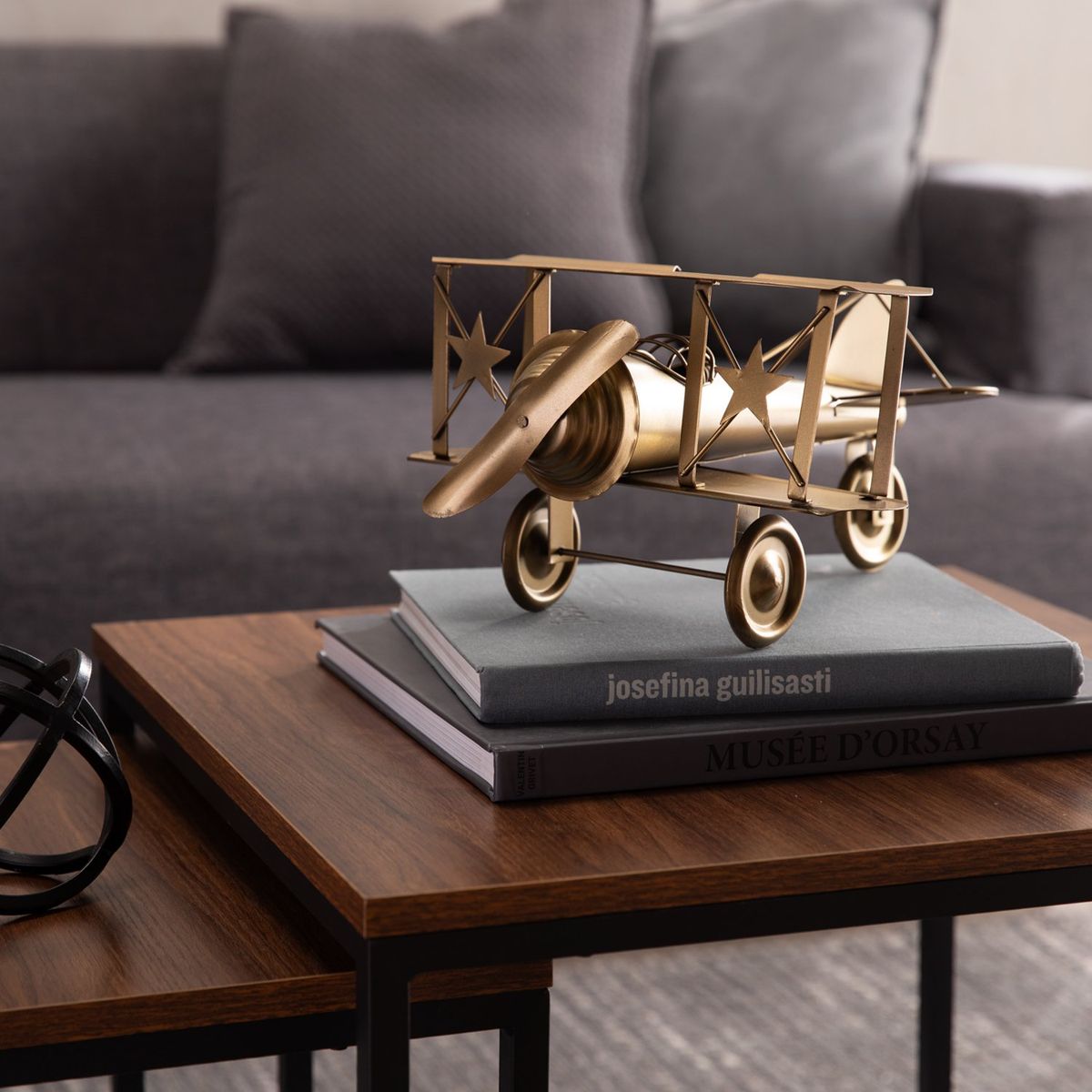 BASEMENT HOME - Adorno Avion De Metal 27x21cm