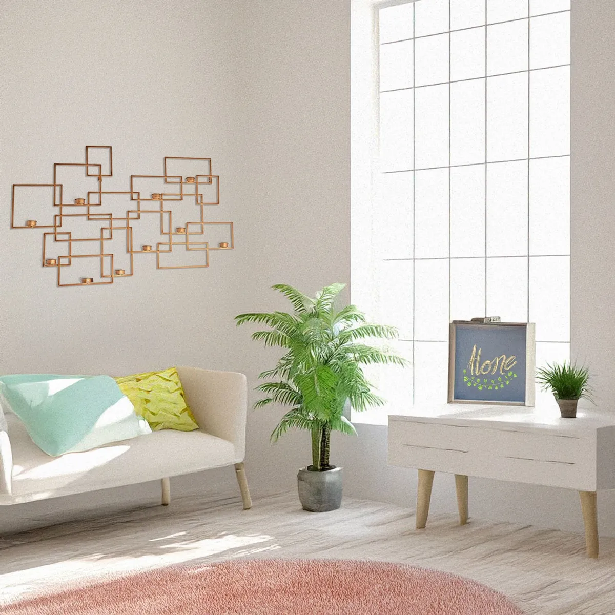 BASEMENT HOME - Arte De Pared Figura Dorada 100cm