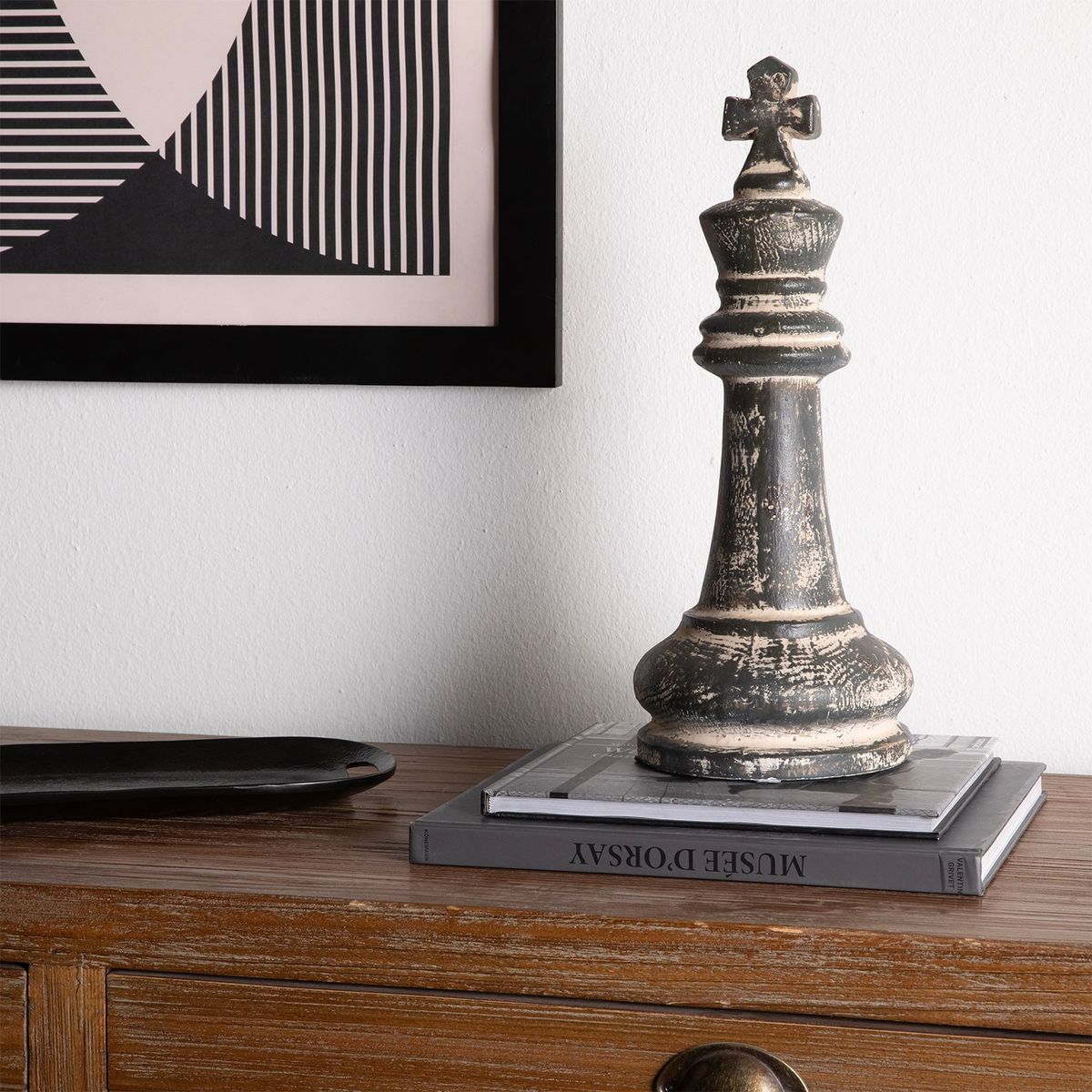 BASEMENT HOME - Adorno Reina Ajedrez Xl 17x40cm