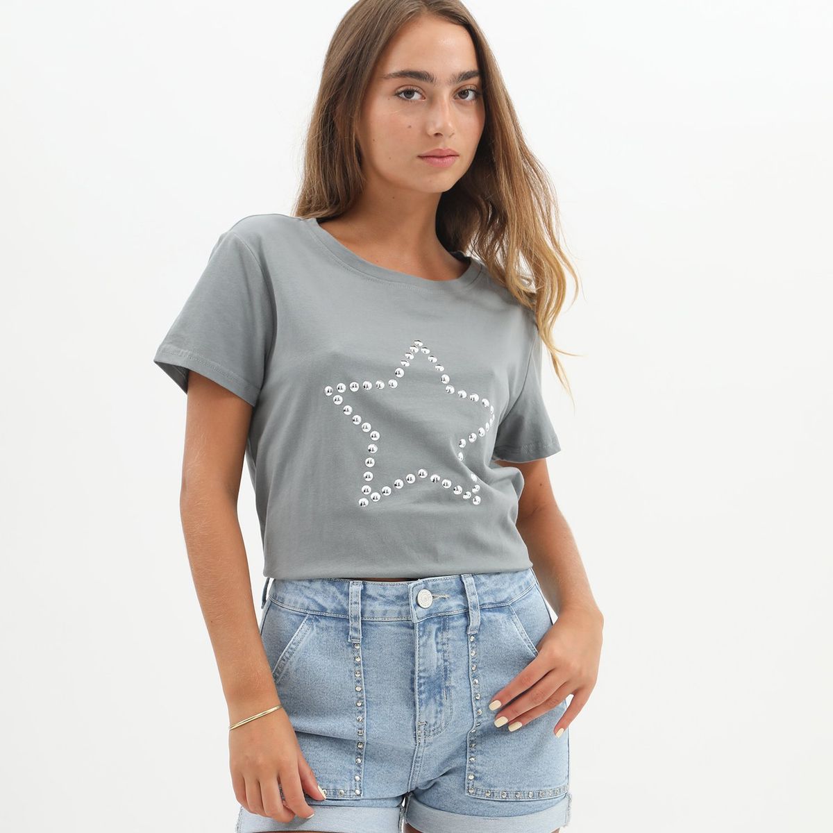 DENIMLAB - Polo Manga Corta 100% Algodón Mujer Denimlab