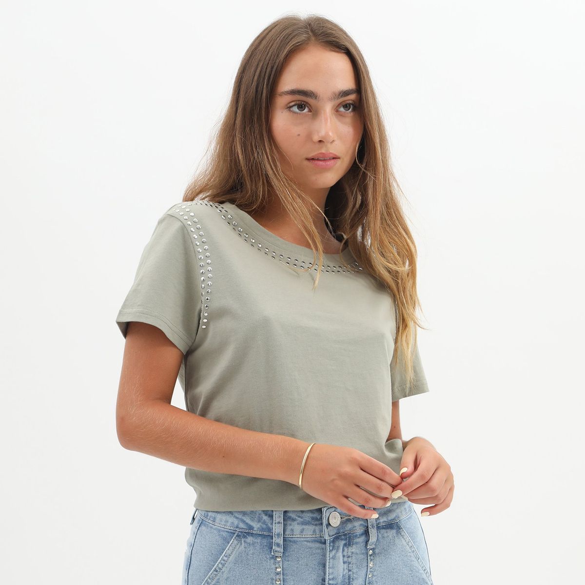 DENIMLAB - Polo Manga Corta 100% Algodón Mujer Denimlab