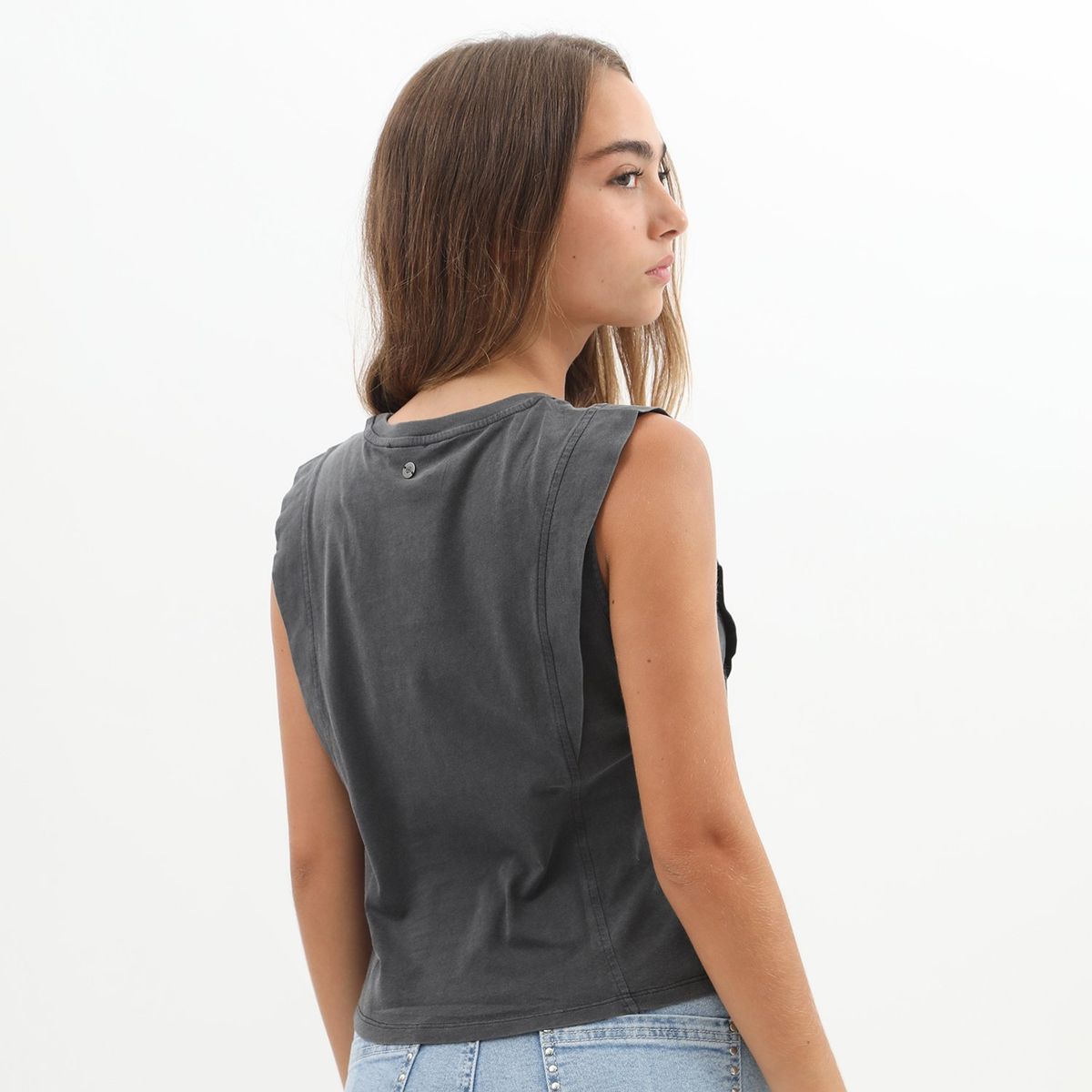 DENIMLAB - Polo Sin Mangas 100% Algodón Mujer Denimlab