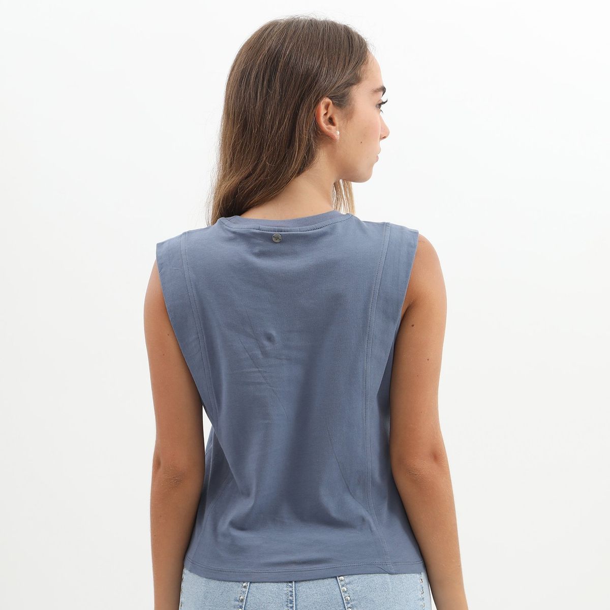 DENIMLAB - Polo Sin Mangas 100% Algodón Mujer Denimlab