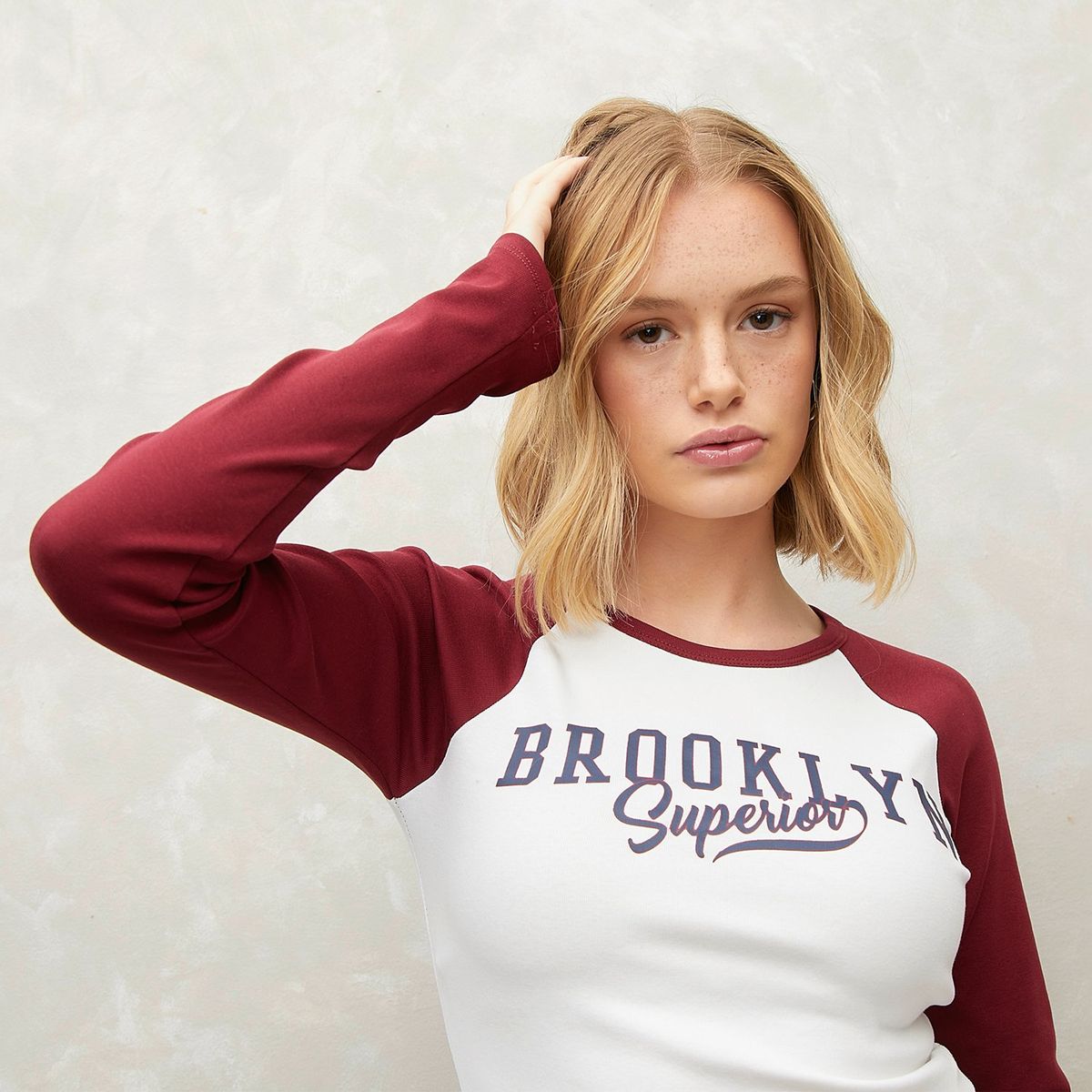 SYBILLA - Polo Manga Larga Algodón Estampada Mujer Sybilla