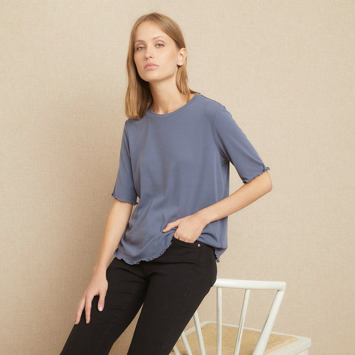 UNIVERSITY CLUB - Polo Manga Corta Casual Mujer University Club