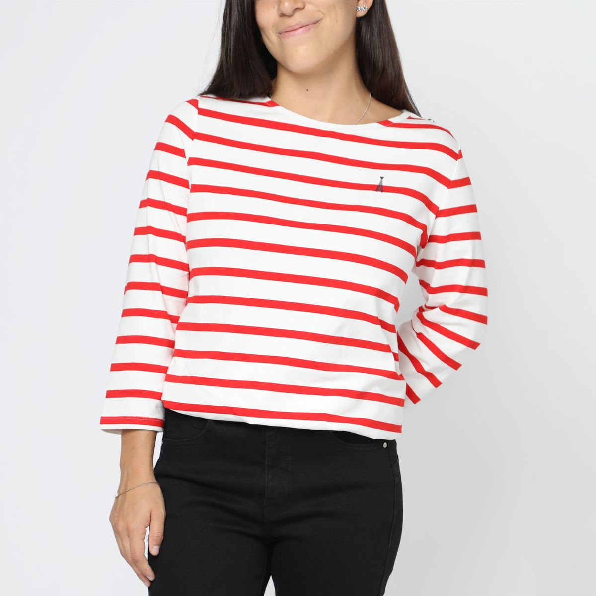 ELLE - Polo Manga Larga Algodón Mujer Elle