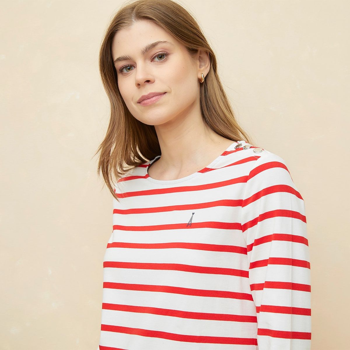 ELLE - Polo Manga Larga Algodón Mujer Elle