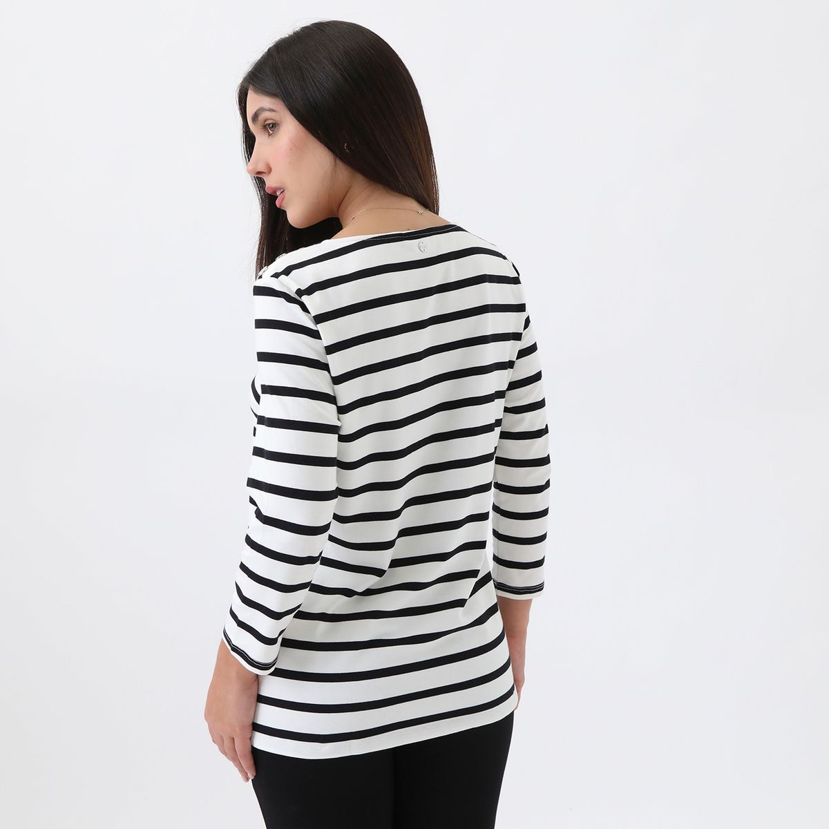 ELLE - Polo Manga Larga Algodón Mujer Elle