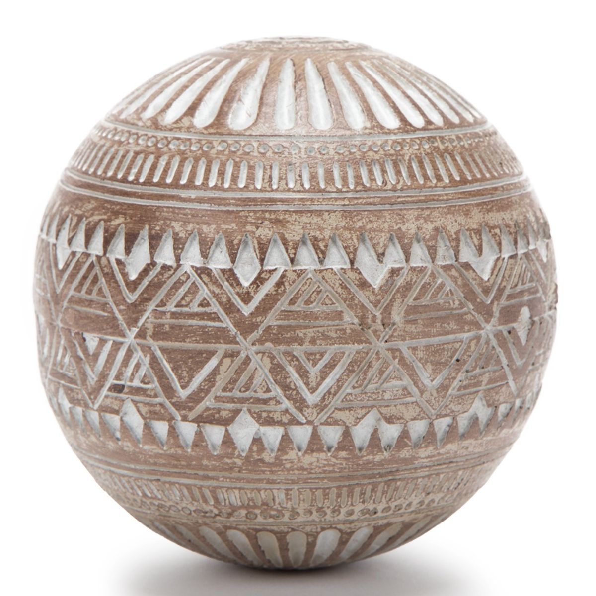 ROBERTA ALLEN - Bola Blanca Decorativa De Madera 10cm