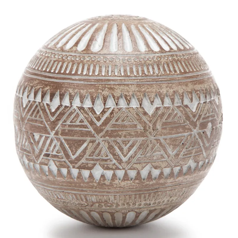 ROBERTA ALLEN - Bola Blanca Decorativa De Madera 10cm