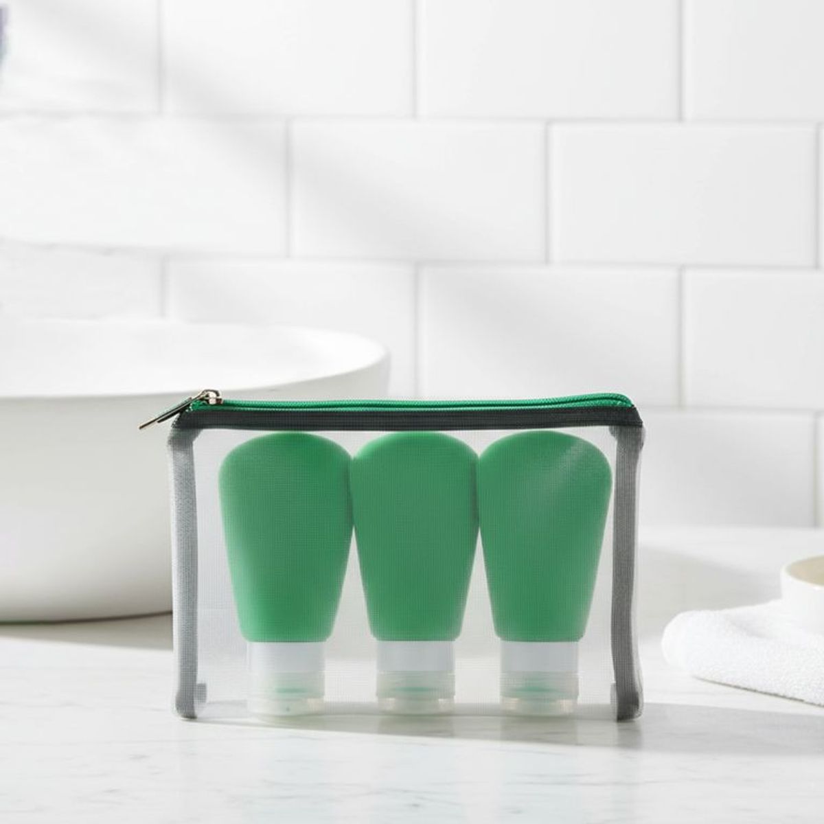 BENETTON - Set X3 Botellas De Viaje De Silicona