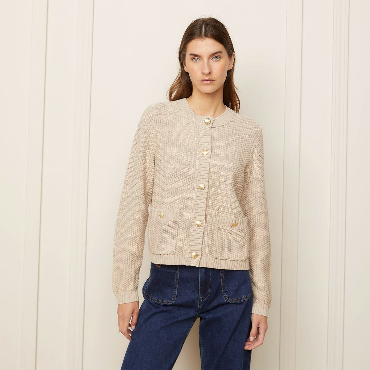 BASEMENT - Cárdigan 100% Algodón Mujer Basement