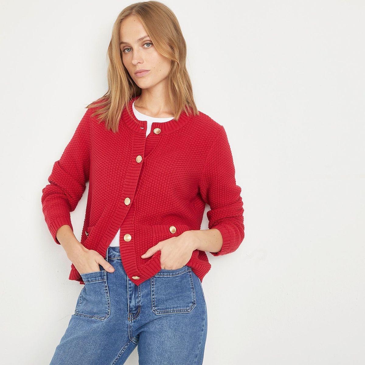 BASEMENT - Cárdigan 100% Algodón Mujer Basement