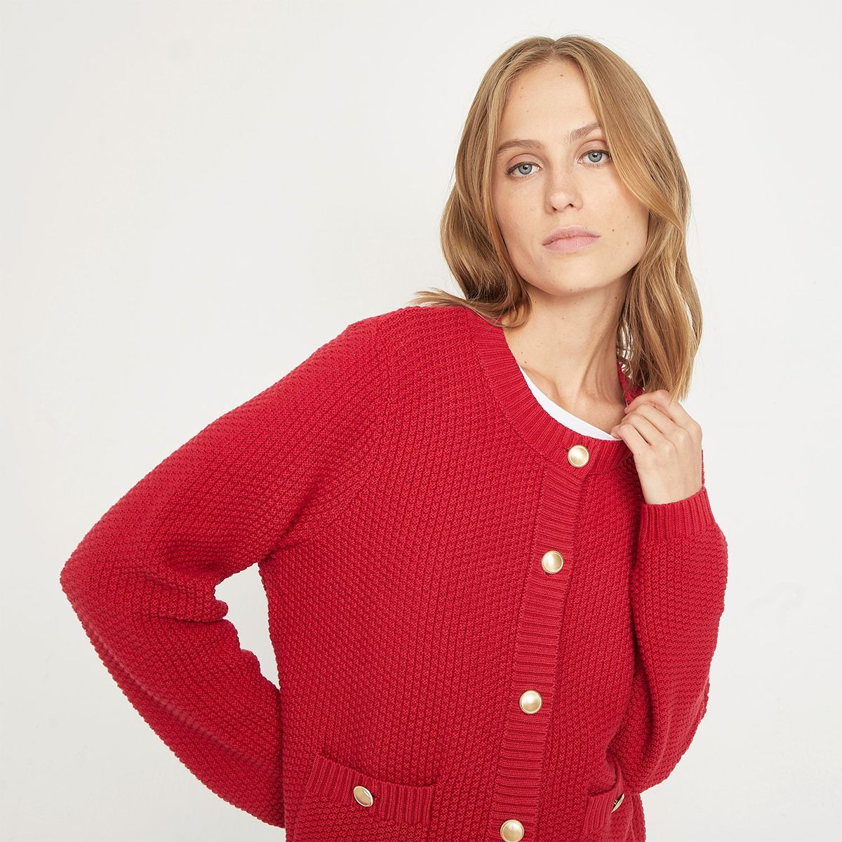 BASEMENT - Cárdigan 100% Algodón Mujer Basement