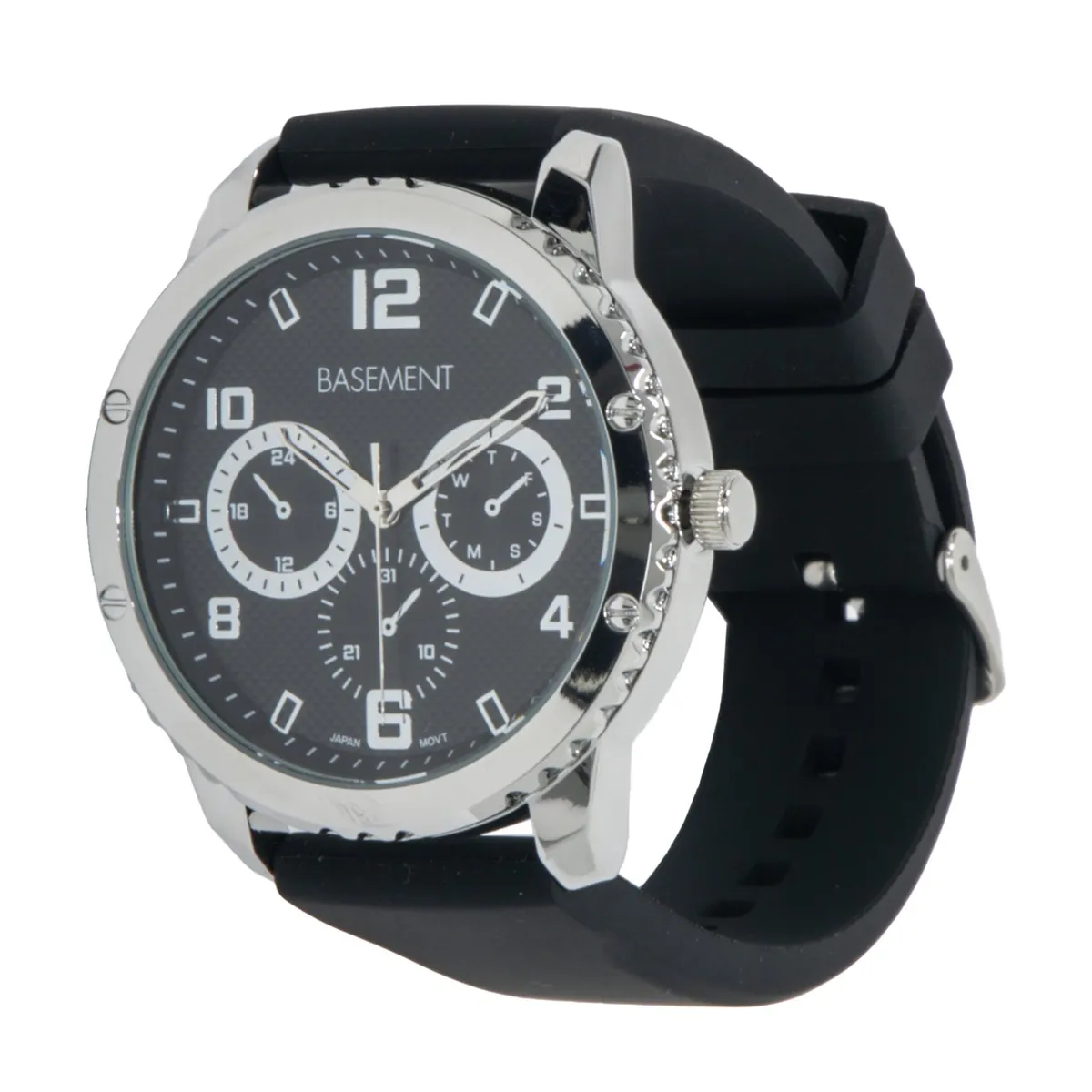 BASEMENT - Reloj Resina Negro Hombre Basement