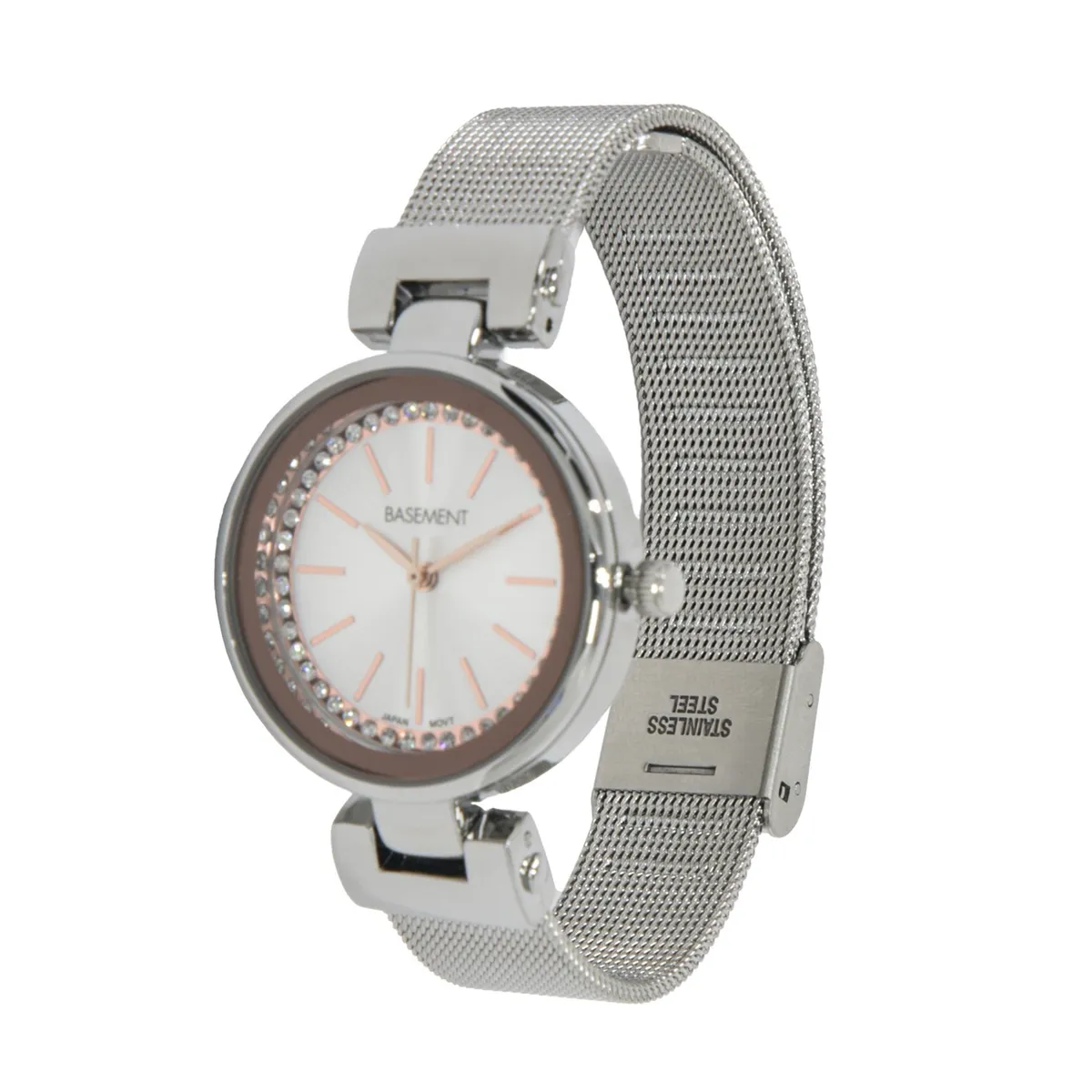 BASEMENT - Reloj Metal Plateado Mujerer Basement