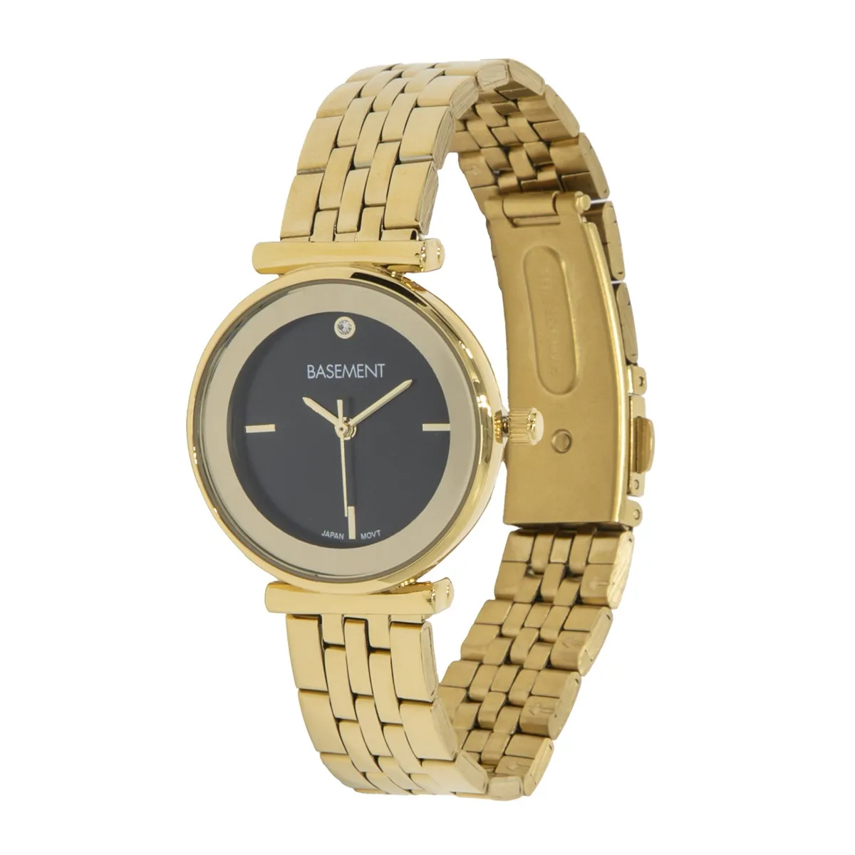 BASEMENT - Reloj Metal Dorado Mujerer Basement