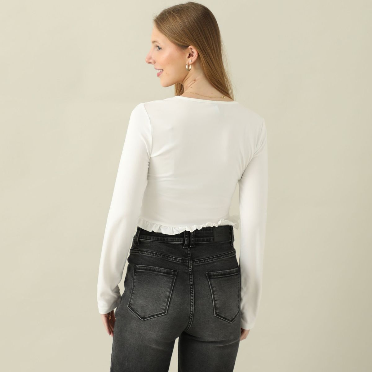 AMERICAN ABBEY - Polo Manga Larga Casual Mujer American Abbey