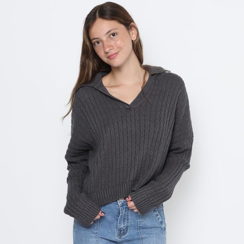 AMERICAN ABBEY - Chompa Algodón Mujer American Abbey