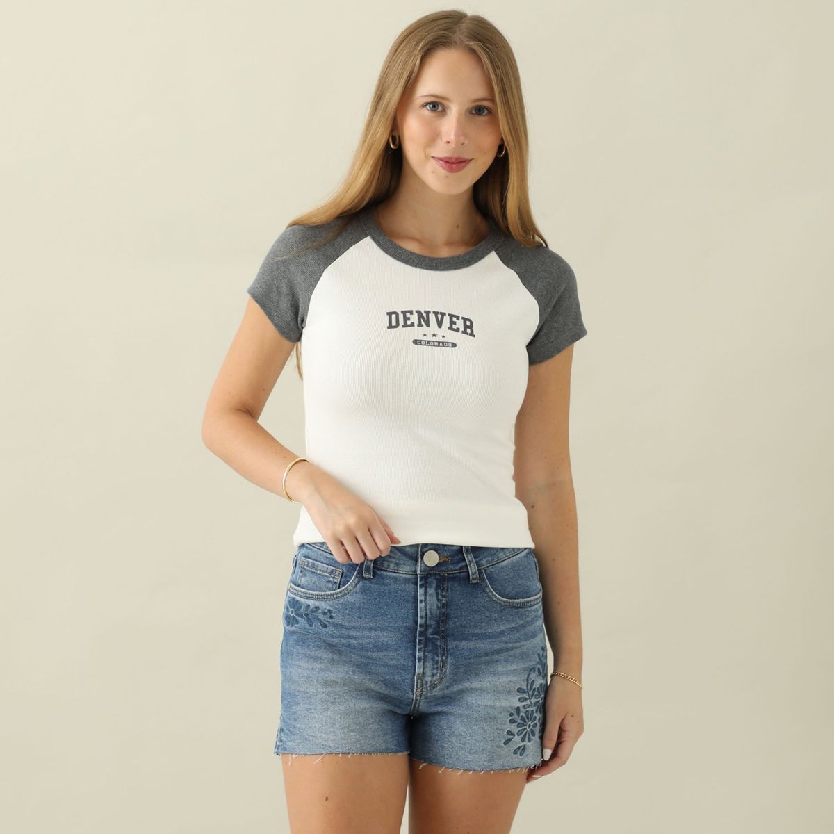 AMERICAN ABBEY - Polo Manga Corta Algodón Mujer American Abbey