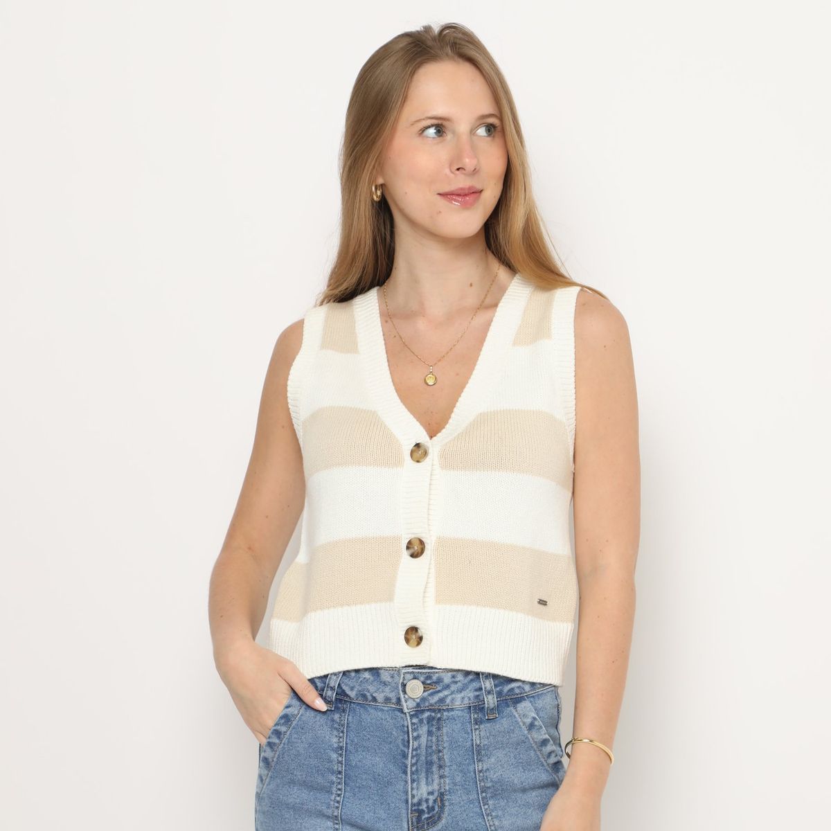 AMERICAN ABBEY - Chaleco Algodón Mujer American Abbey