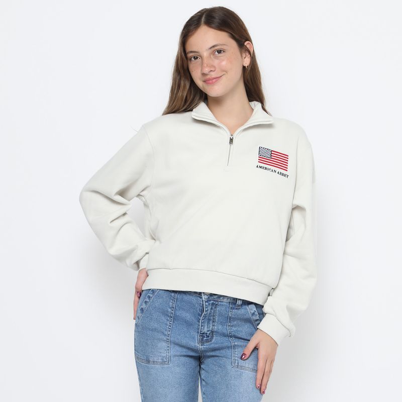 AMERICAN ABBEY - Polera Algodón Mujer American Abbey