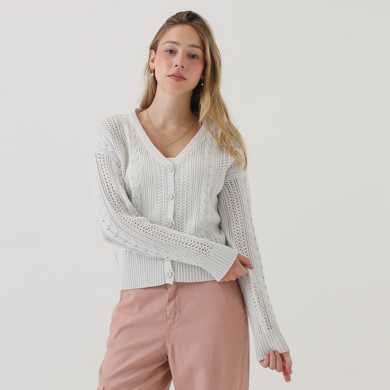 AMERICAN ABBEY - Cárdigan Algodón Mujer American Abbey