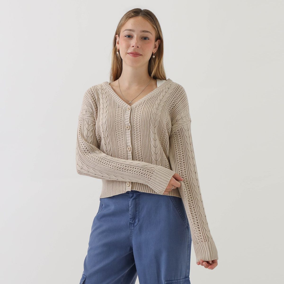 AMERICAN ABBEY - Cárdigan Algodón Mujer American Abbey