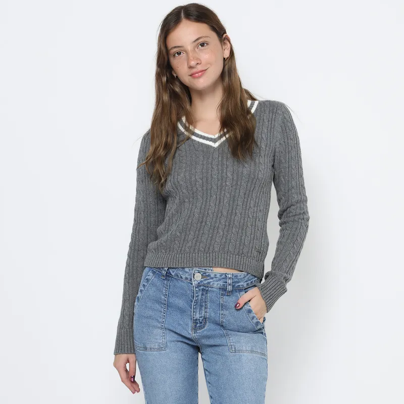 AMERICAN ABBEY - Chompa Algodón Mujer American Abbey