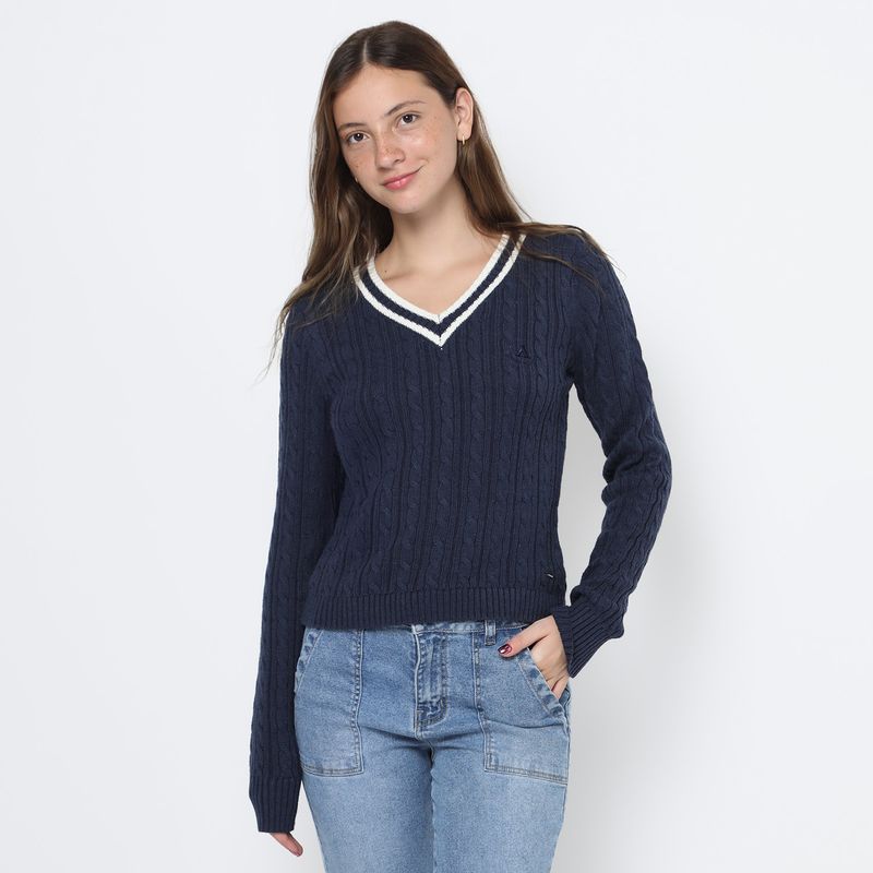 AMERICAN ABBEY - Chompa Algodón Mujer American Abbey