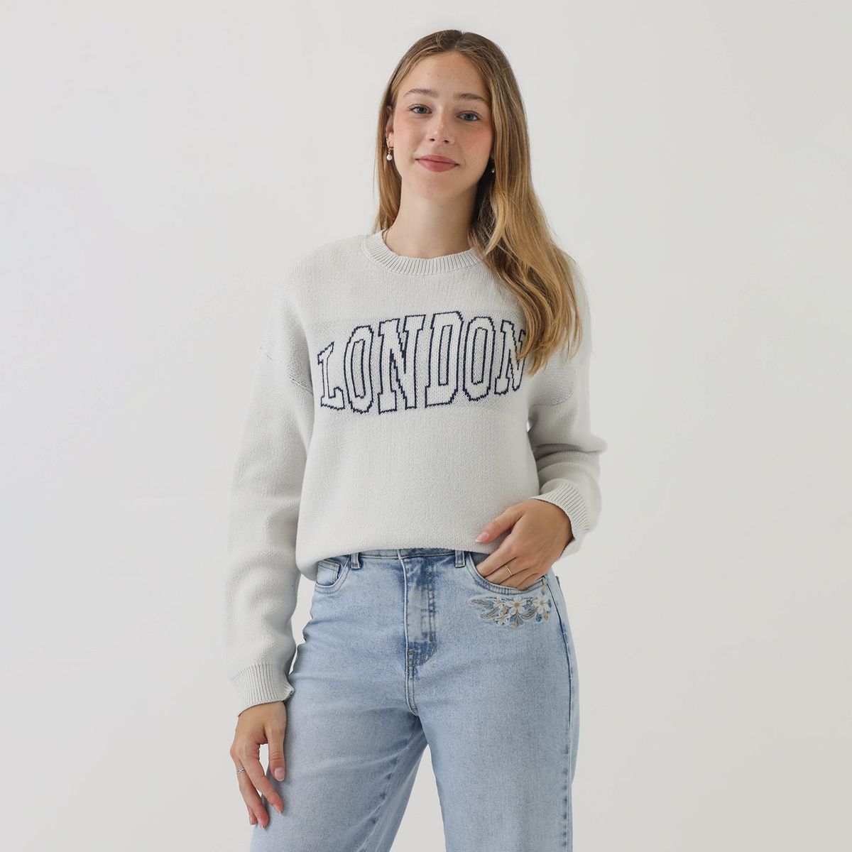 AMERICAN ABBEY - Chompa Algodón Mujer American Abbey