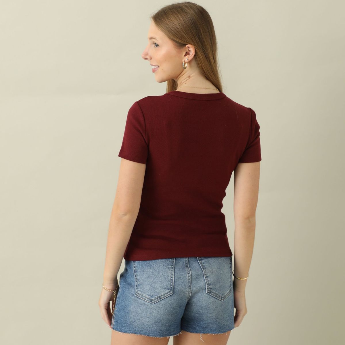 AMERICAN ABBEY - Polo Manga Corta 100% Algodón Mujer American Abbey