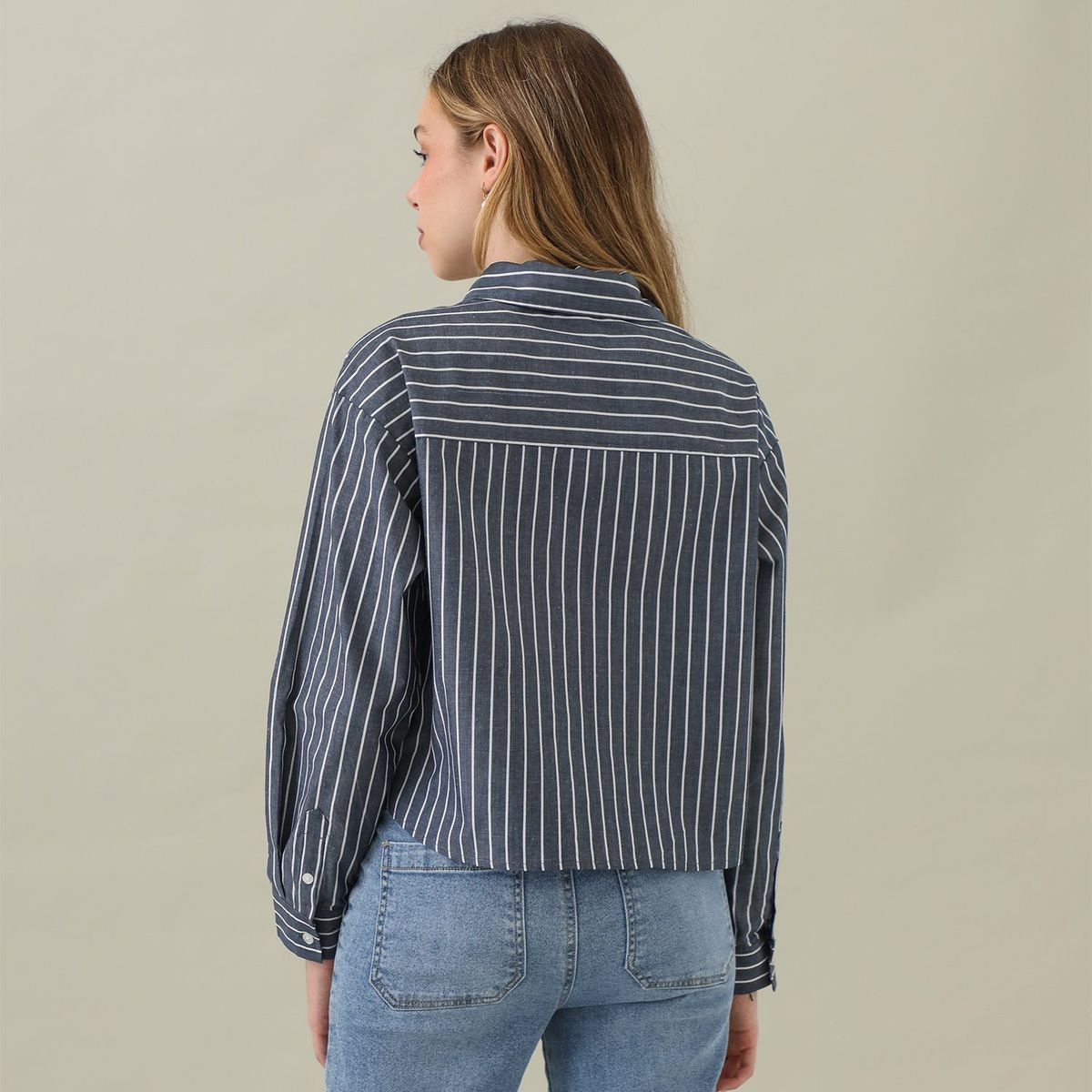 AMERICAN ABBEY - Blusa Manga Larga Algodón Mujer American Abbey