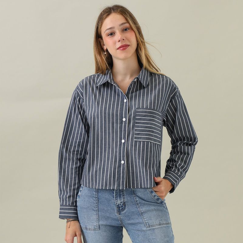 AMERICAN ABBEY - Blusa Manga Larga Algodón Mujer American Abbey