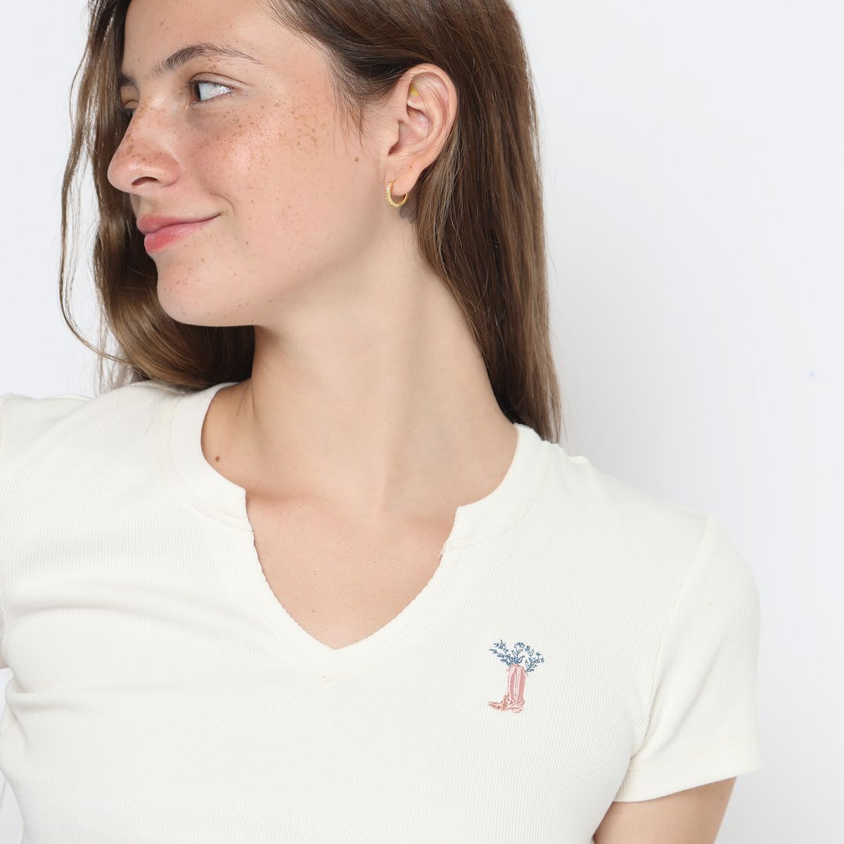 AMERICAN ABBEY - Polo Manga Corta Algodón Mujer American Abbey