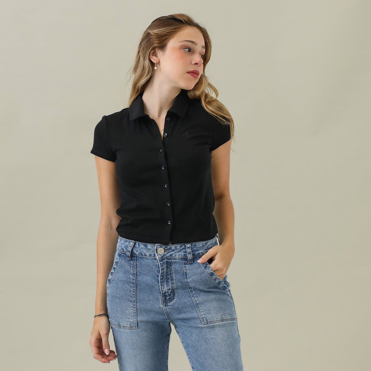 AMERICAN ABBEY - Polo Manga Corta Casual Mujer American Abbey