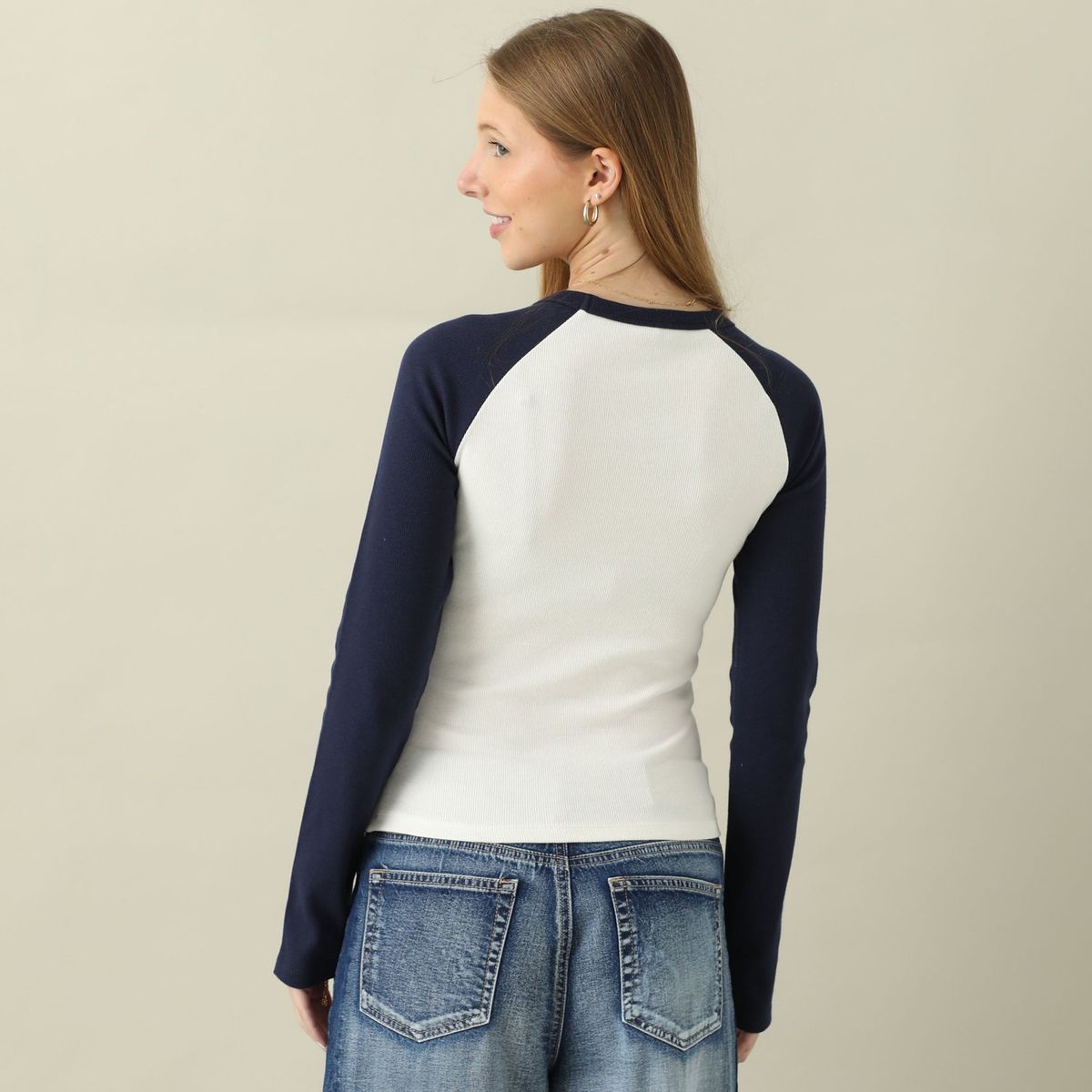 AMERICAN ABBEY - Polo Manga Larga Algodón Mujer American Abbey