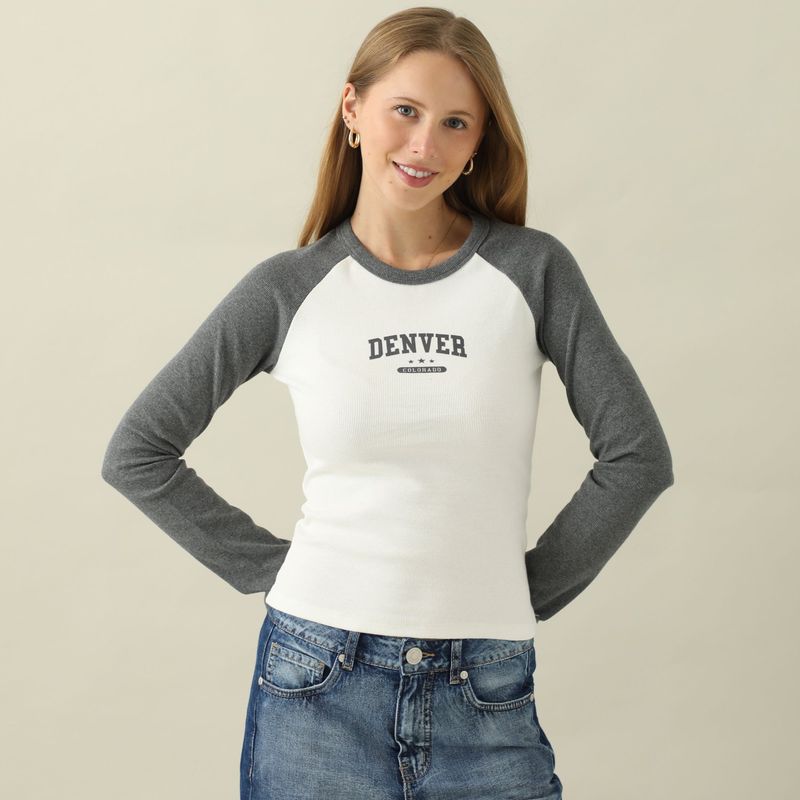 AMERICAN ABBEY - Polo Manga Larga Algodón Mujer American Abbey