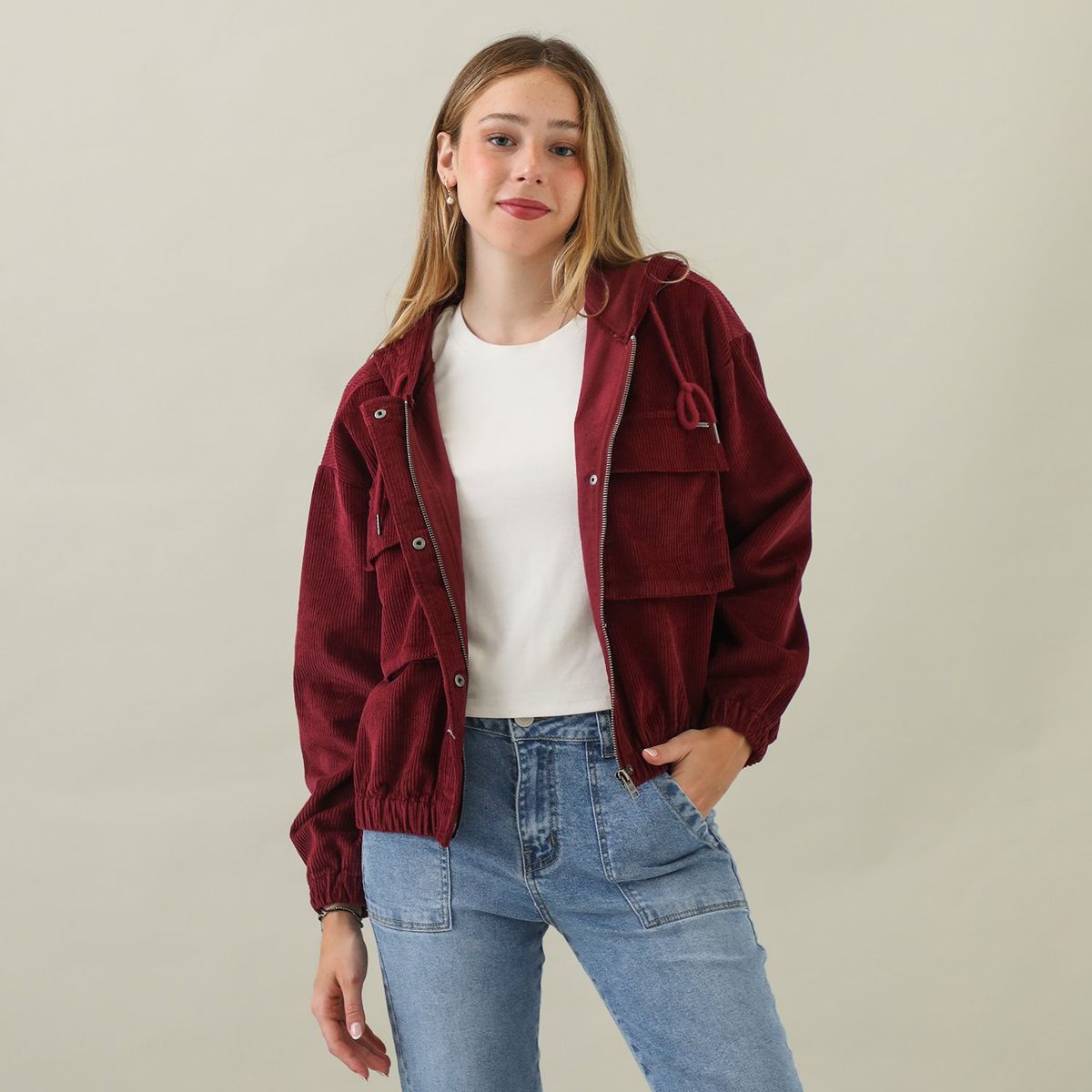 AMERICAN ABBEY - Casaca 100% Algodón Mujer American Abbey