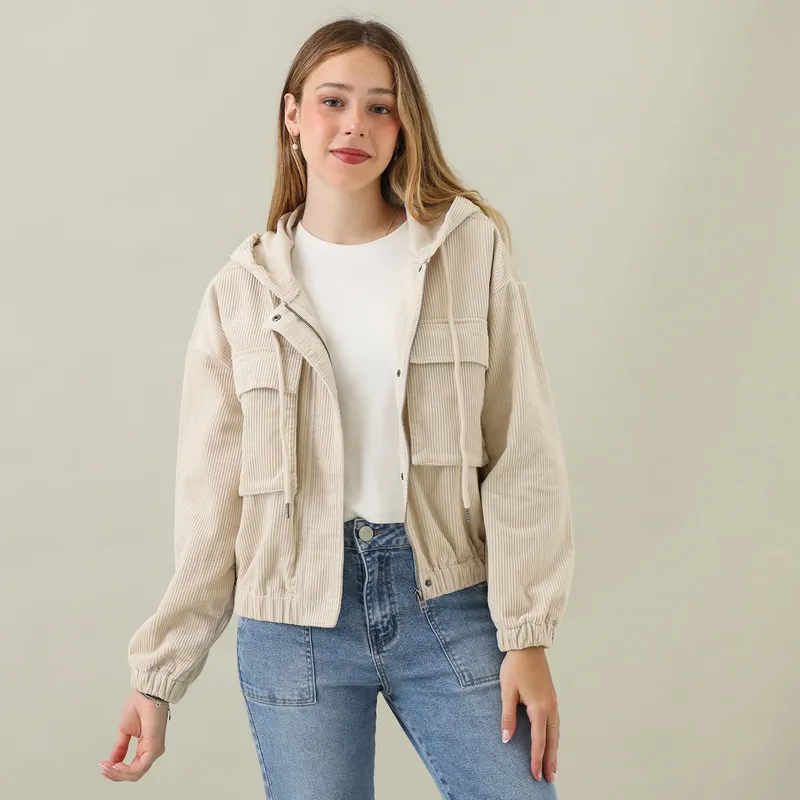 AMERICAN ABBEY - Casaca 100% Algodón Mujer American Abbey