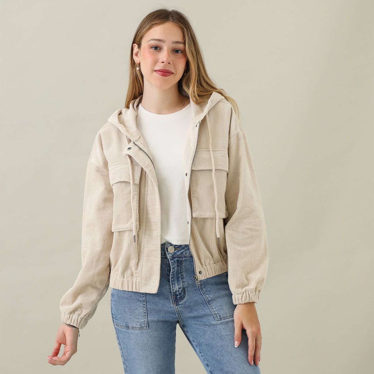 AMERICAN ABBEY - Casaca 100% Algodón Mujer American Abbey