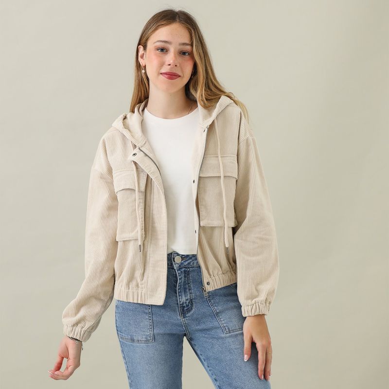 AMERICAN ABBEY - Casaca 100% Algodón Mujer American Abbey