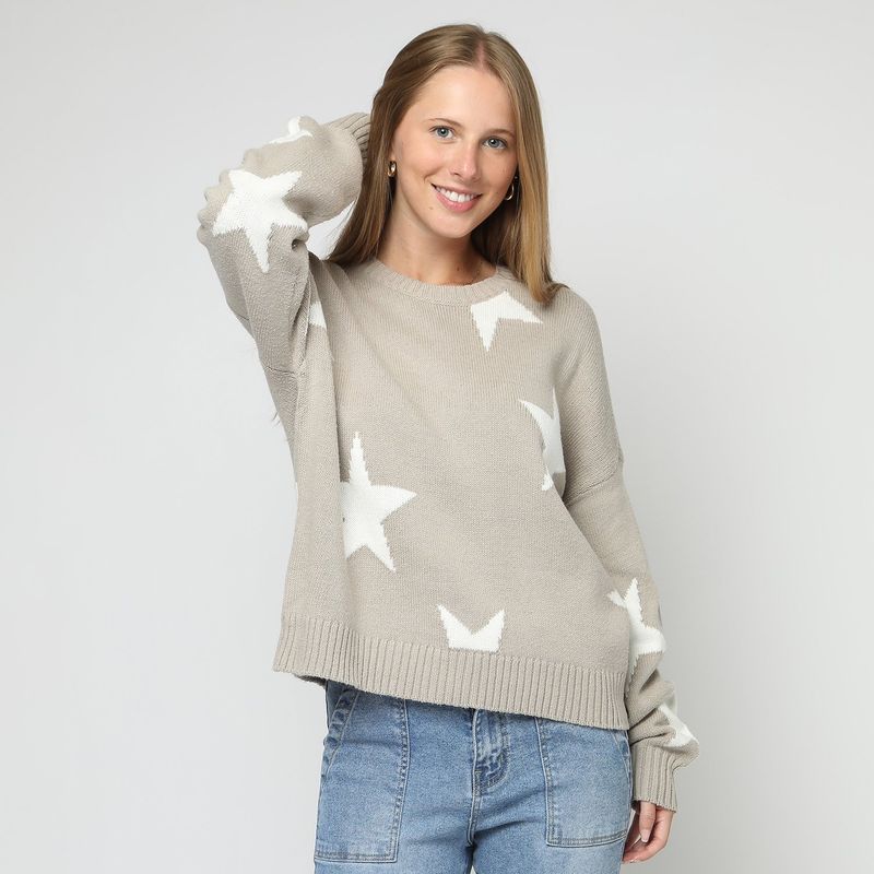 AMERICAN ABBEY - Chompa Algodón Mujer American Abbey