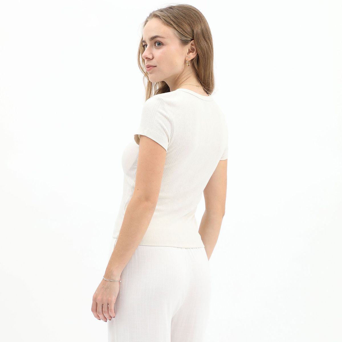 AMERICAN ABBEY - Polo Manga Corta Textil Mujer American Abbey