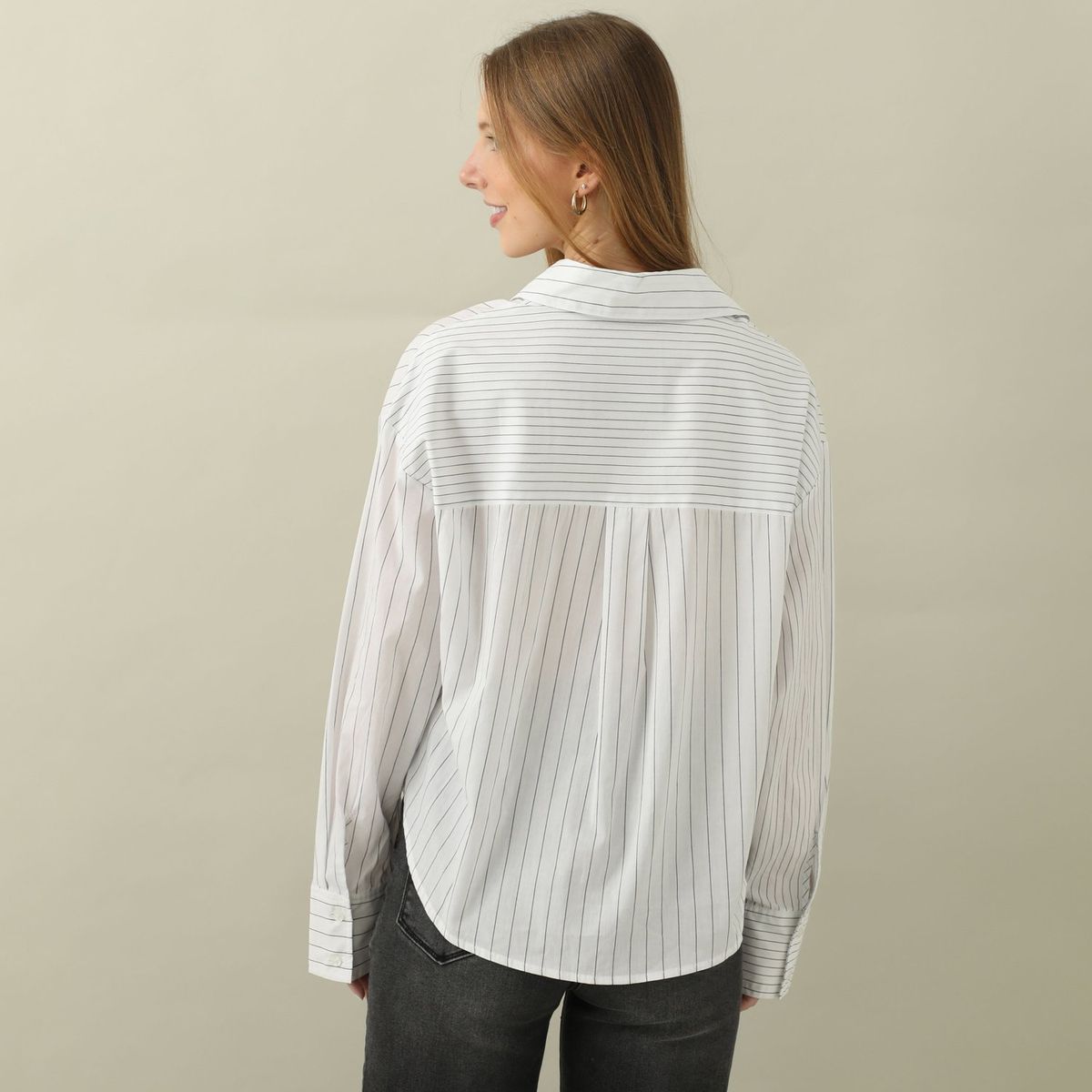 AMERICAN ABBEY - Blusa Manga Larga Algodón Mujer American Abbey