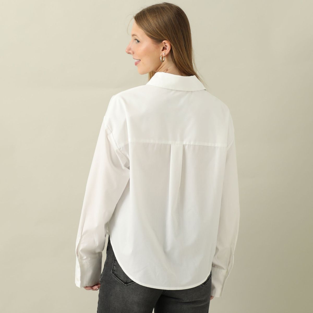 AMERICAN ABBEY - Blusa Manga Larga Algodón Mujer American Abbey